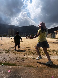 水風船合戦の様子1