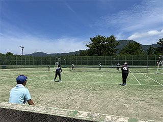 宮迫・齊藤ペアの準々決勝の試合風景