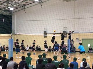 バレーボール決勝戦の様子