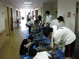 車椅子清掃